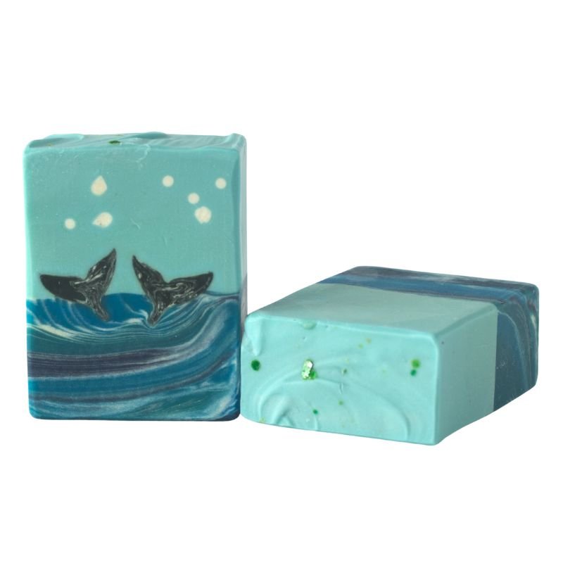 A Whale of a Time Soap by Mi&U - handmade artisan soap with whale tail design for Fabulous Flowers and Gifts