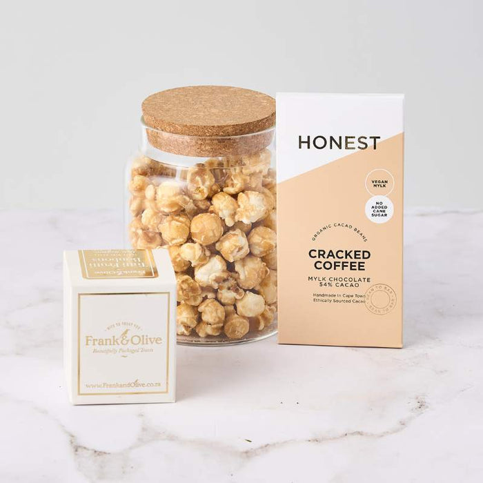 Cracked Coffee Popcorn Delight