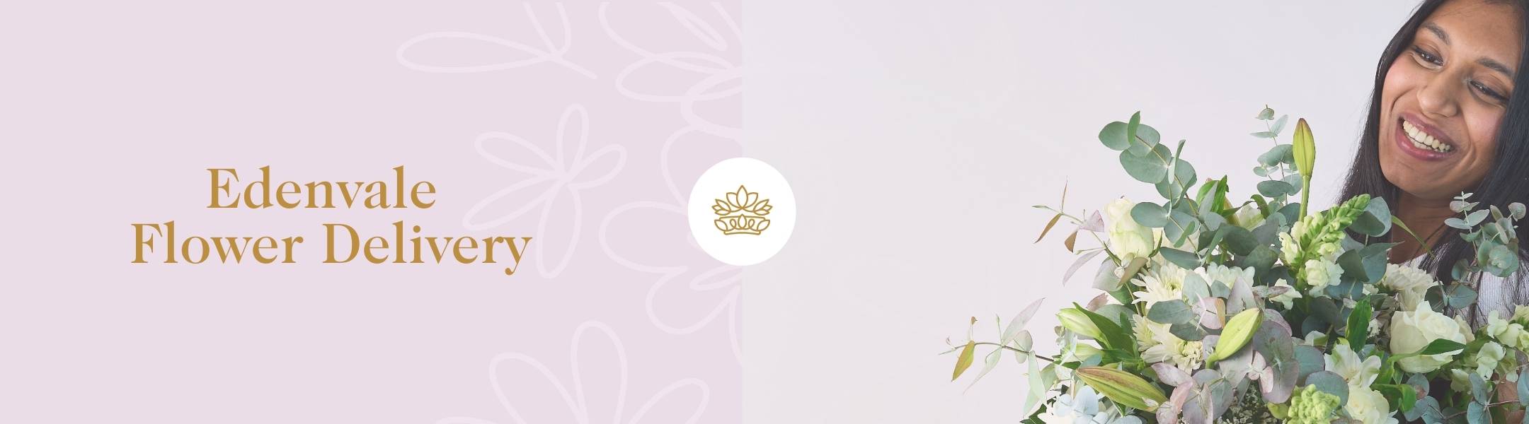 Beautiful bouquet delivery in Edenvale by Fabulous Flowers & Gifts, showcasing fresh white and green blooms with a happy recipient.