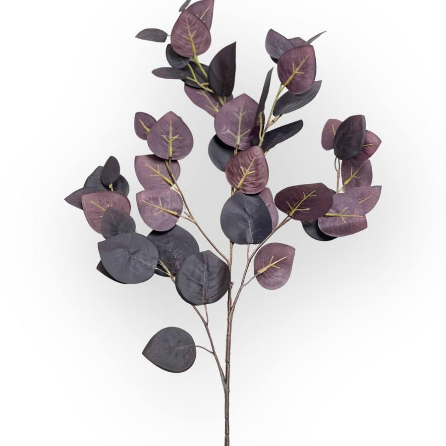 Eucalyptus Burgundy Artificial Flowers - alternate view