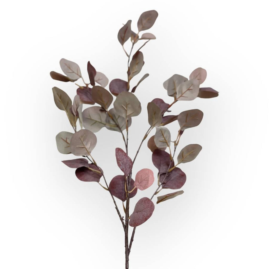 Eucalyptus Light Burgundy Artificial Flowers - alternate view