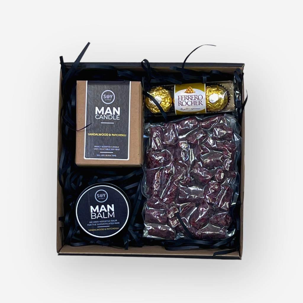 Premium Droewors and Ferrero Rocher in Gifts for Him Hamper - Fabulous Flowers and Gifts