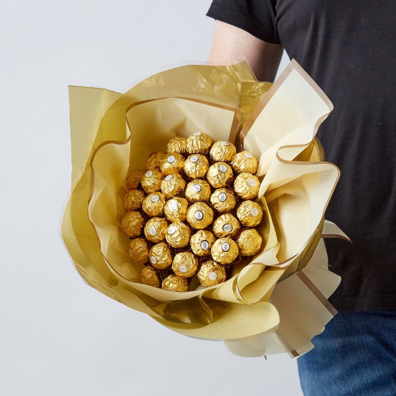 Golden Ferrero Rocher Bouquet - alternate view