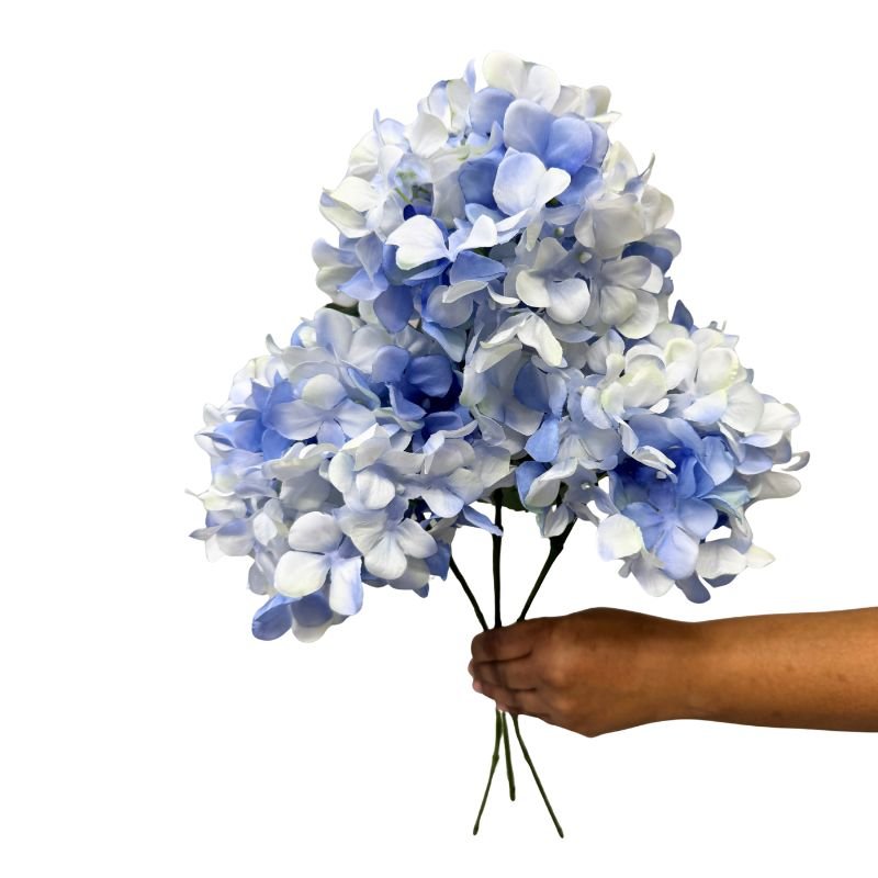Hydrangea Medium Blue Artificial Flowers - alternate view