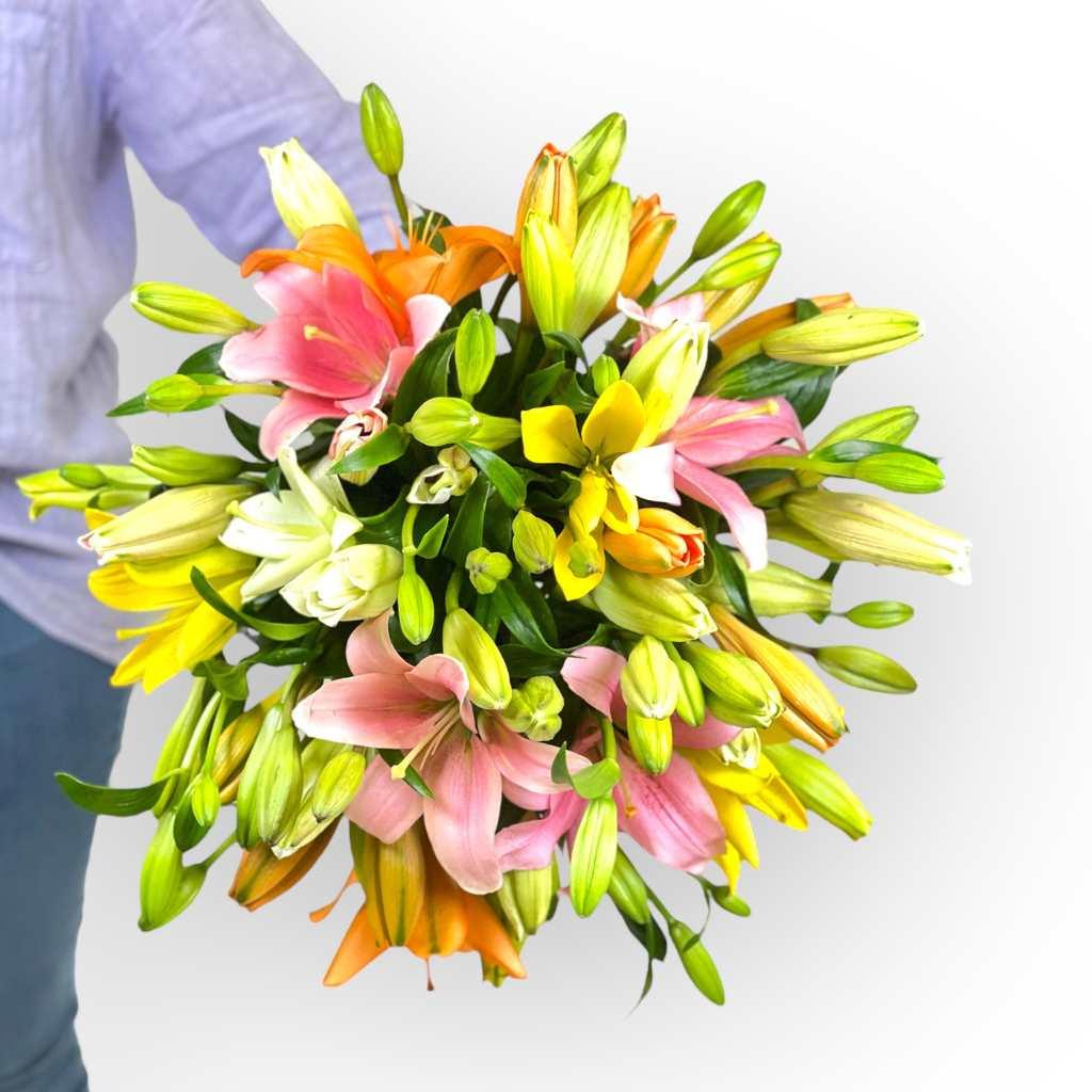 Elegant Pastel Lily Bouquet - Fabulous Flowers and Gifts