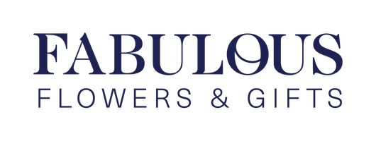 Fabulous Flowers and Gifts logo in midnight blue.