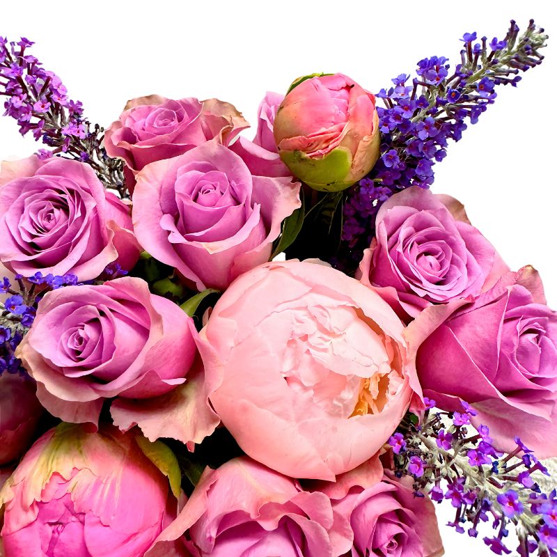 Peonies at Dusk - detail view