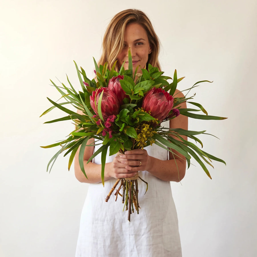 Protea Garden Flower Bouquet - detail view