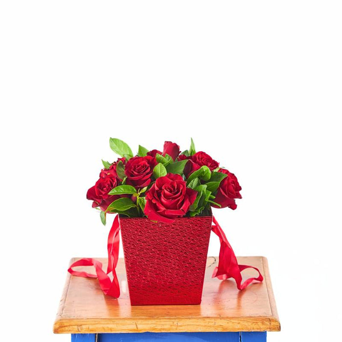 Red Rose Flower Box
