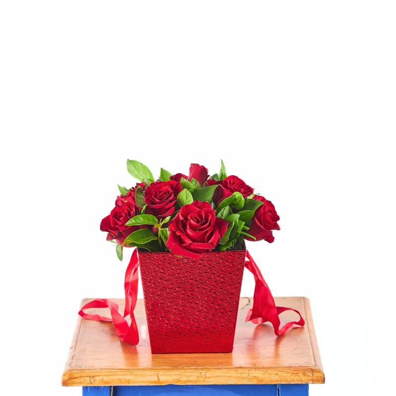 Red Rose Flower Box