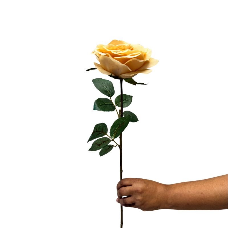 Rose Full Bloom Butter Artificial Flowers