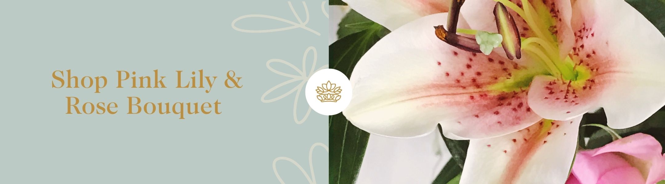 Shop Pink Lily and Rose Bouquet - Fabulous Flowers and Gifts with soft pink lilies and roses for elegant, romantic floral gifting.