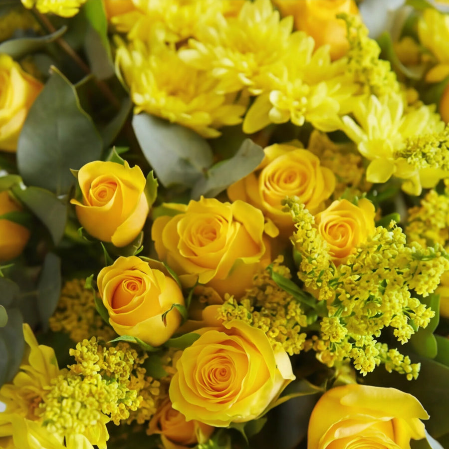 Sunkissed Yellow Bouquet - detail view