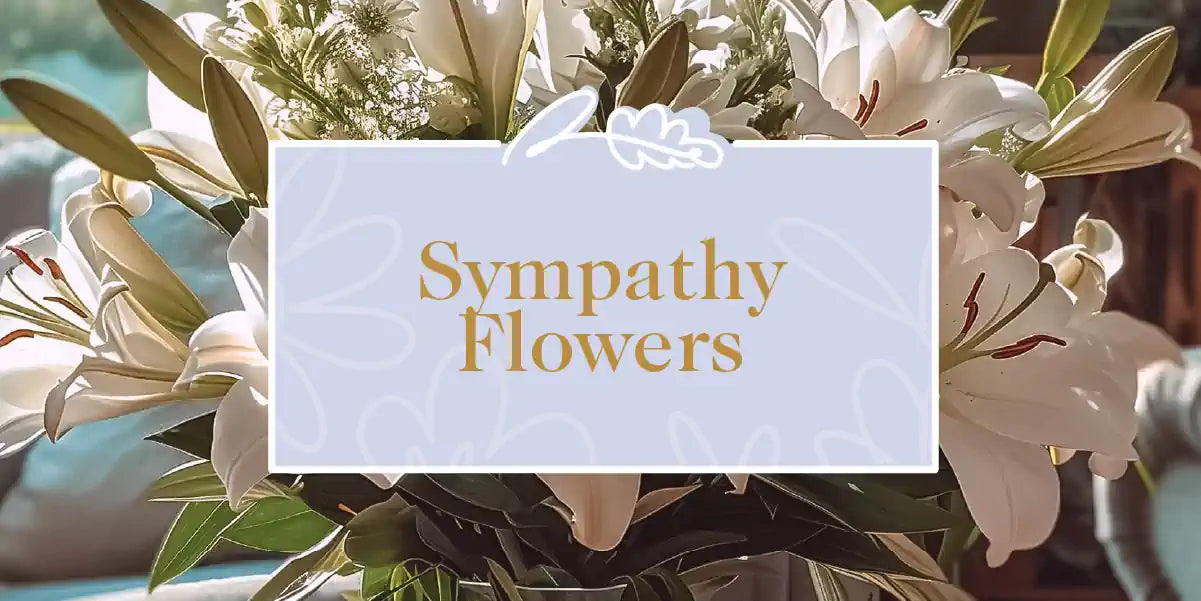 A serene arrangement of white flowers for expressing condolences. Fabulous Flowers and Gifts - Sympathy Flowers