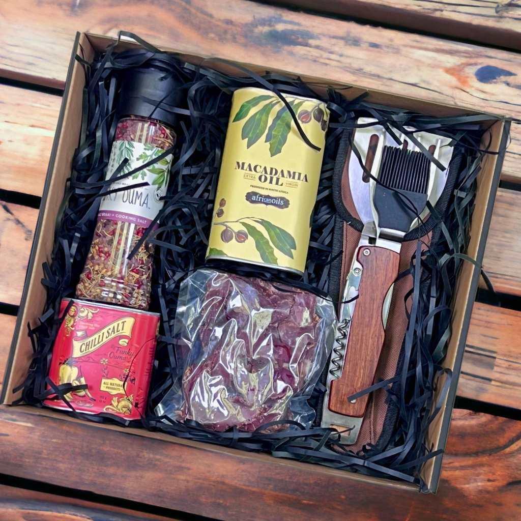 Premium Biltong in Luxury Men's Birthday Hamper - Fabulous Flowers and Gifts