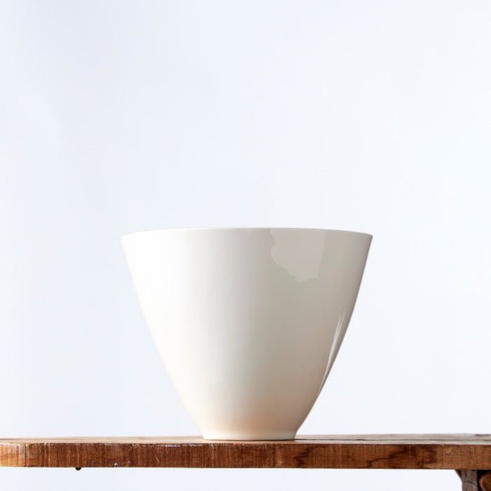 Whispering Clay Vase - Fabulous Flowers & Gifts minimalist cream-toned ceramic vase, perfect for floral styling or modern décor.