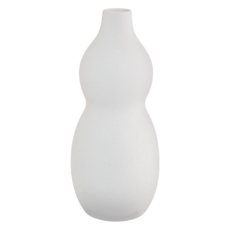 White vase on a white background