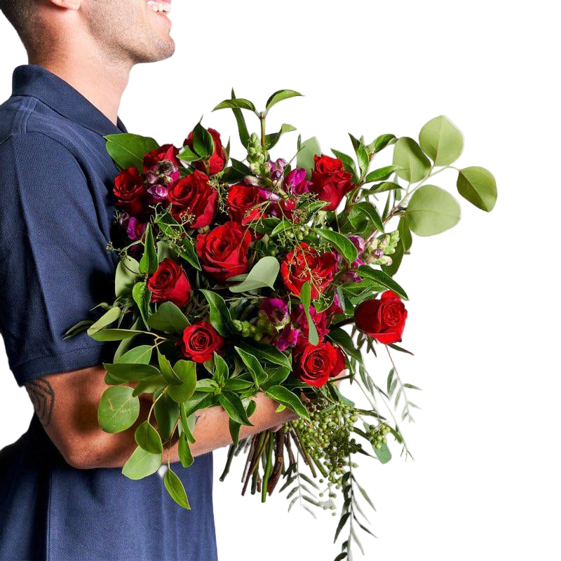Red rose bouquet expressing love and admiration - Fabulous Flowers Romantic Gifts for Her