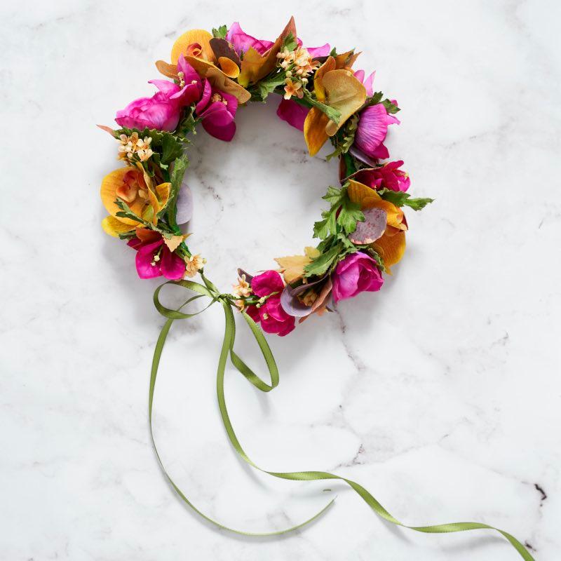 Vibrant Silk Flower Crown Delight | Fabulous Flowers Florist