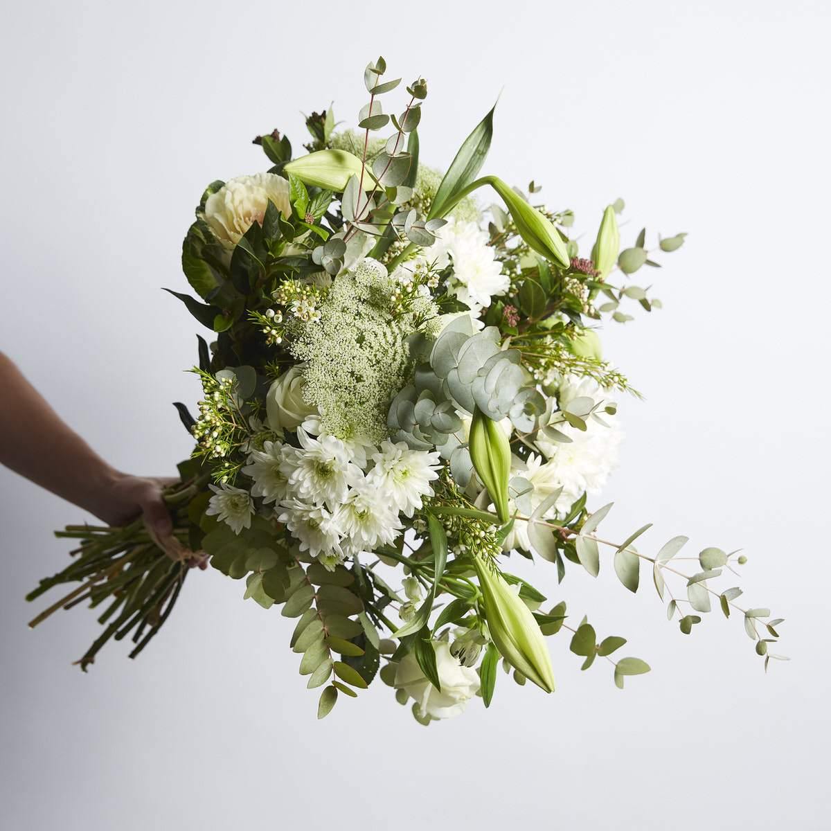 White Flowers in a Box - Fabulous Flowers Cape Town Flower Delivery