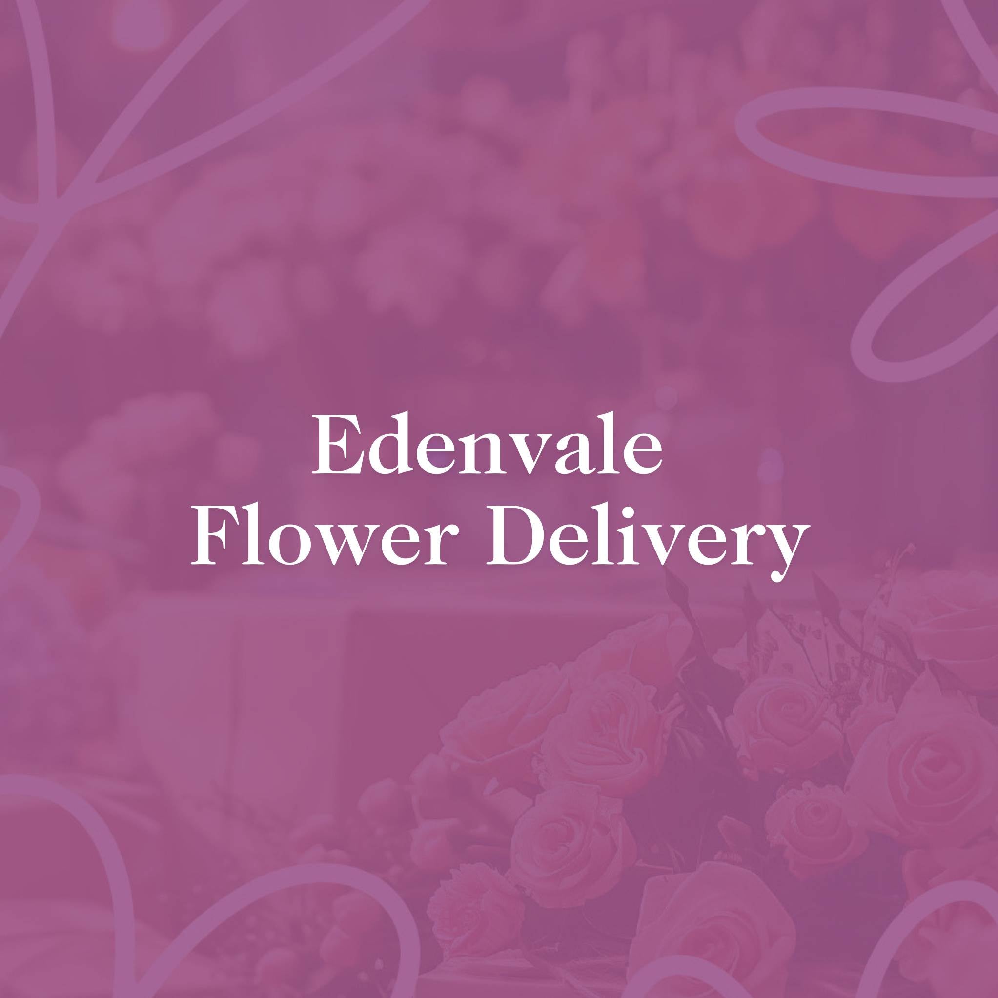 Elegant Edenvale Flower Delivery banner with soft floral background by Fabulous Flowers & Gifts, showcasing quality bouquet services.