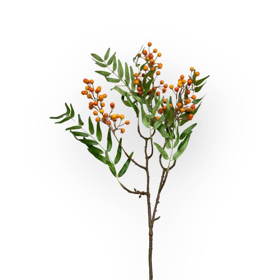 Berry Spray Orange Artificial Flowers - alternate view