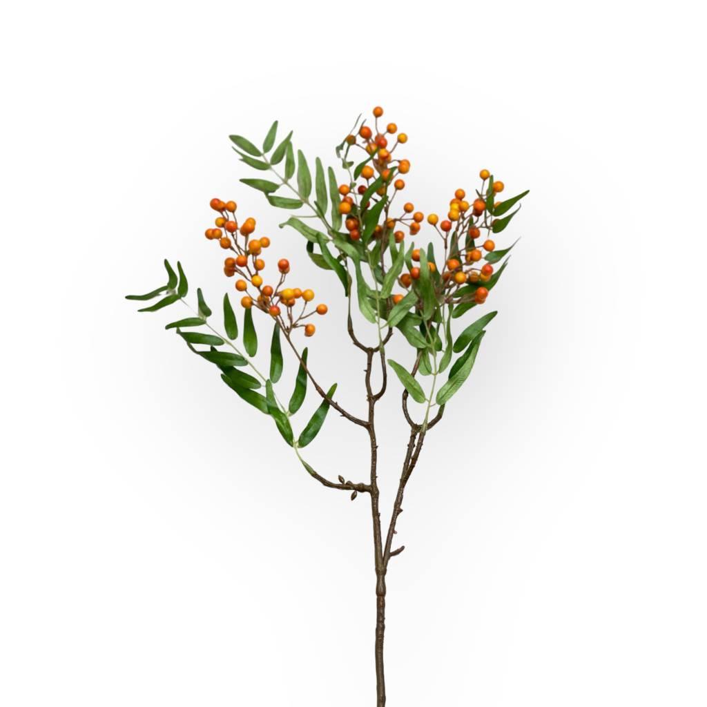 Vibrant orange artificial floral stem - Fabulous Flowers & Gifts