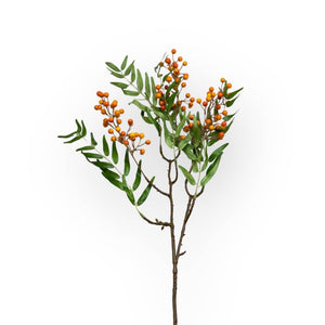 Vibrant orange artificial floral stem - Fabulous Flowers & Gifts