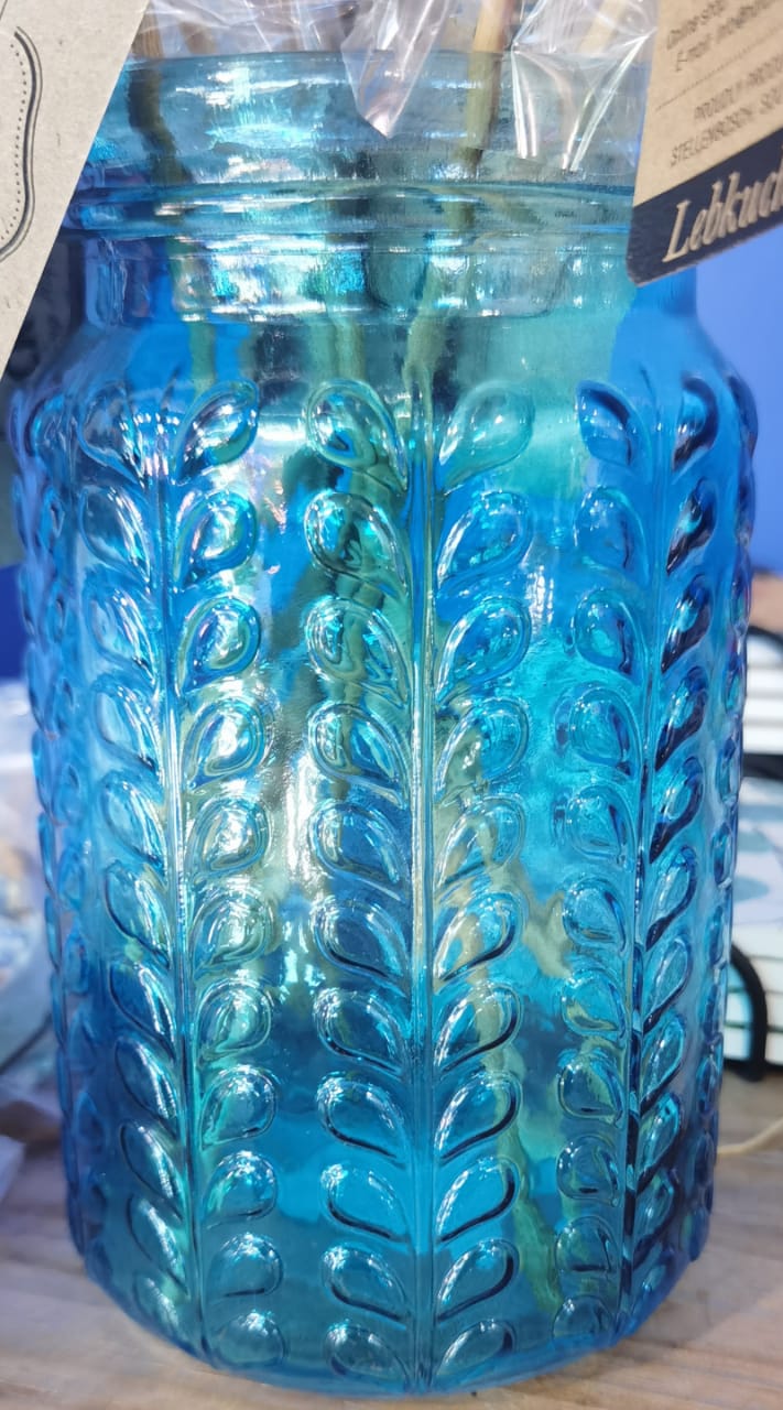 Blue Clear Vase