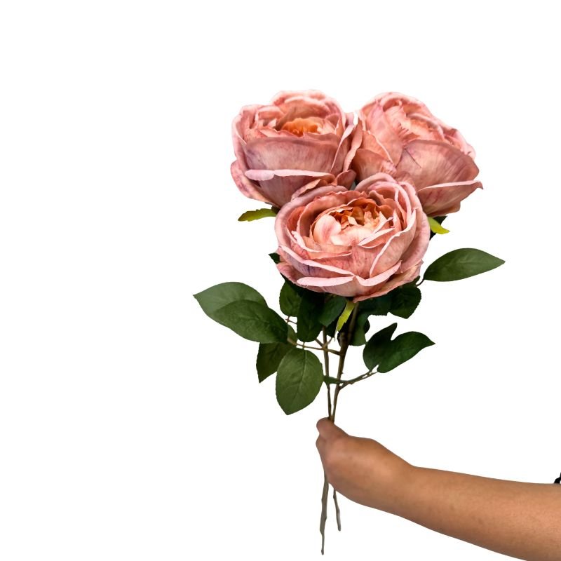 Cabbage Rose Pink Pearl Artificial Flowers - alternate view