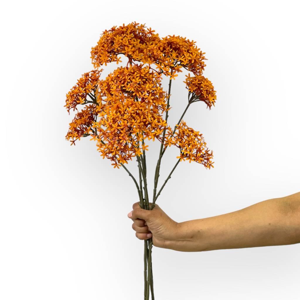 Stunning Crown Spray Orange Artificial Floral Decor - Fabulous Flowers and Gifts