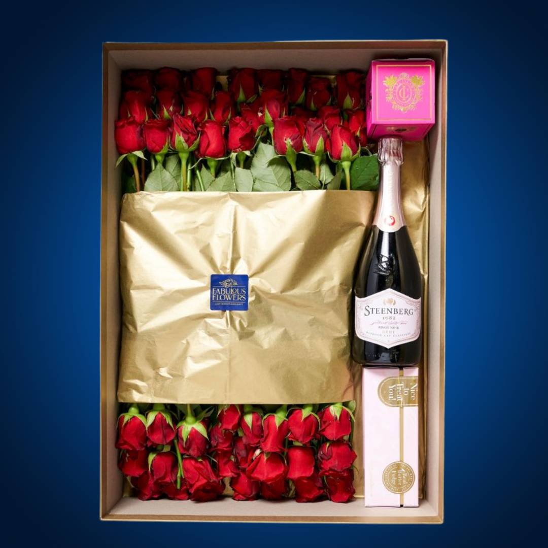 nationwide gift delivery, durbanville gift delivery, steenberg, roses, candle