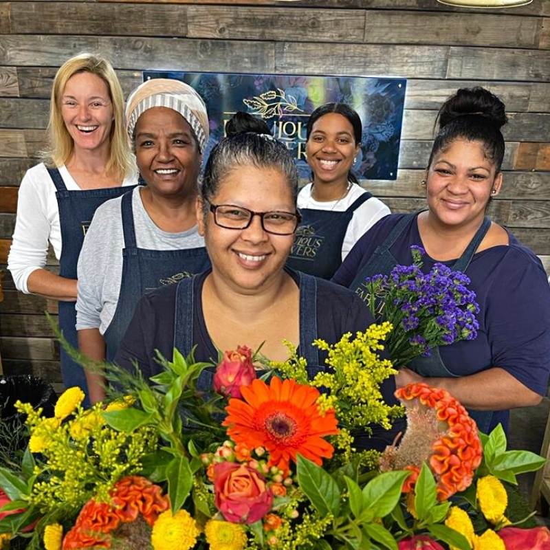 Group of South African florists headed up by Tracey-Lee Paul