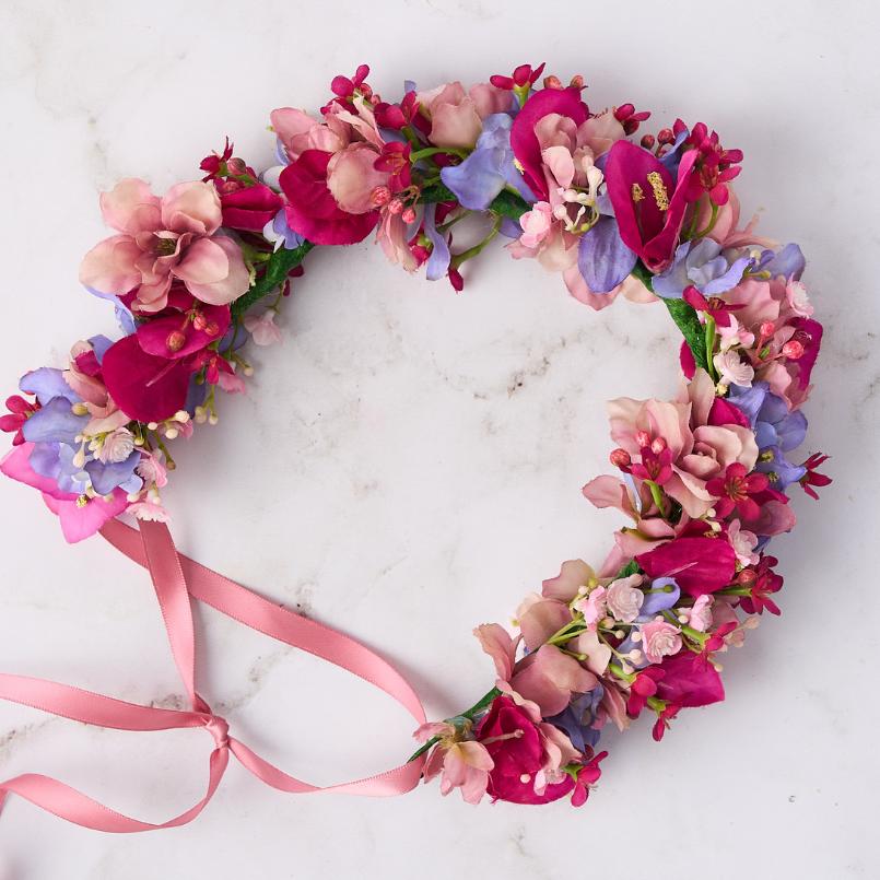 Floral Blush Flower Crown - alternate view