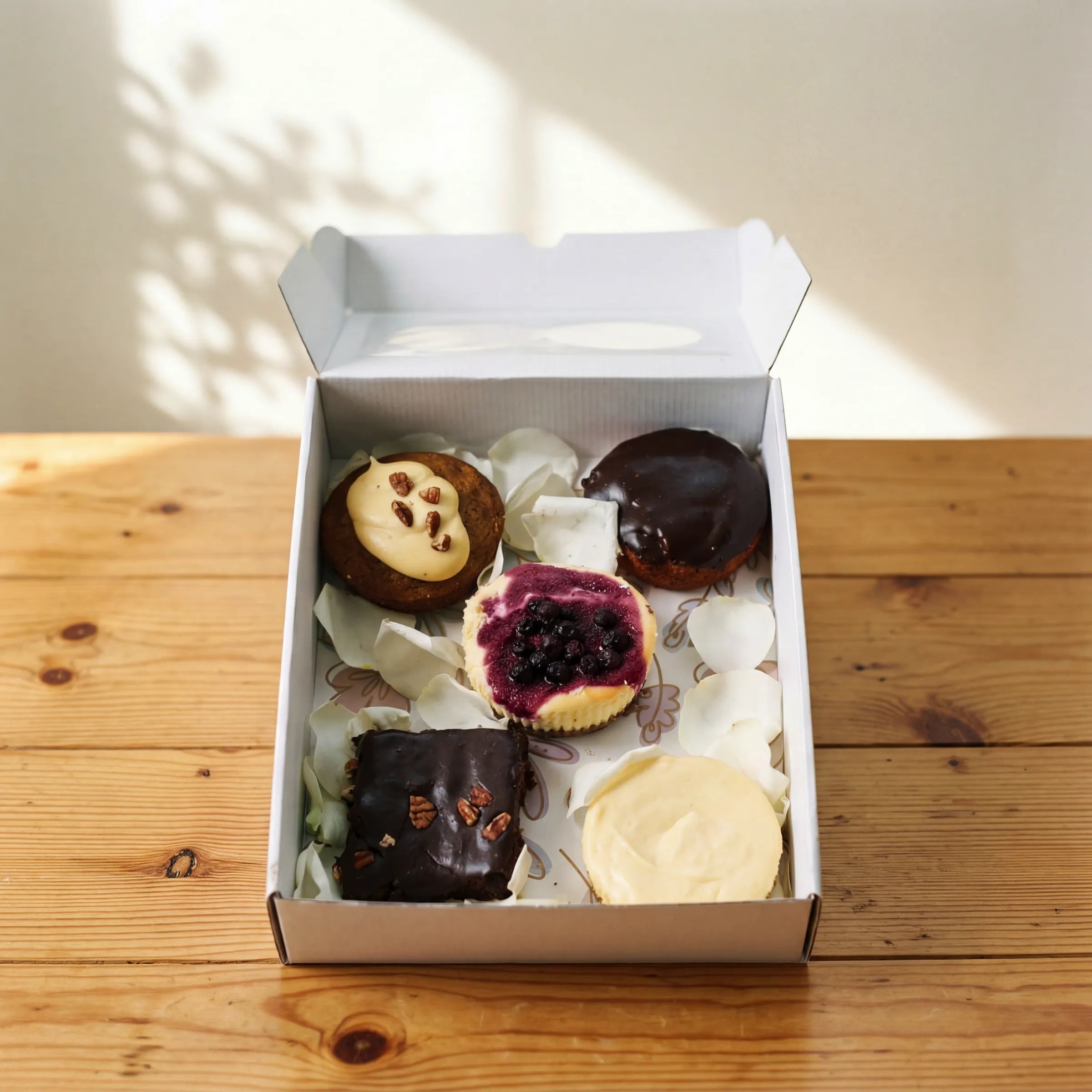 From Me With Butter dessert box with 5 hand-made treats by Fabulous Flowers Cape Town since 1999