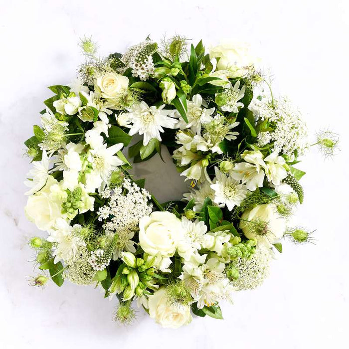 Heavenly Grace White Wreath