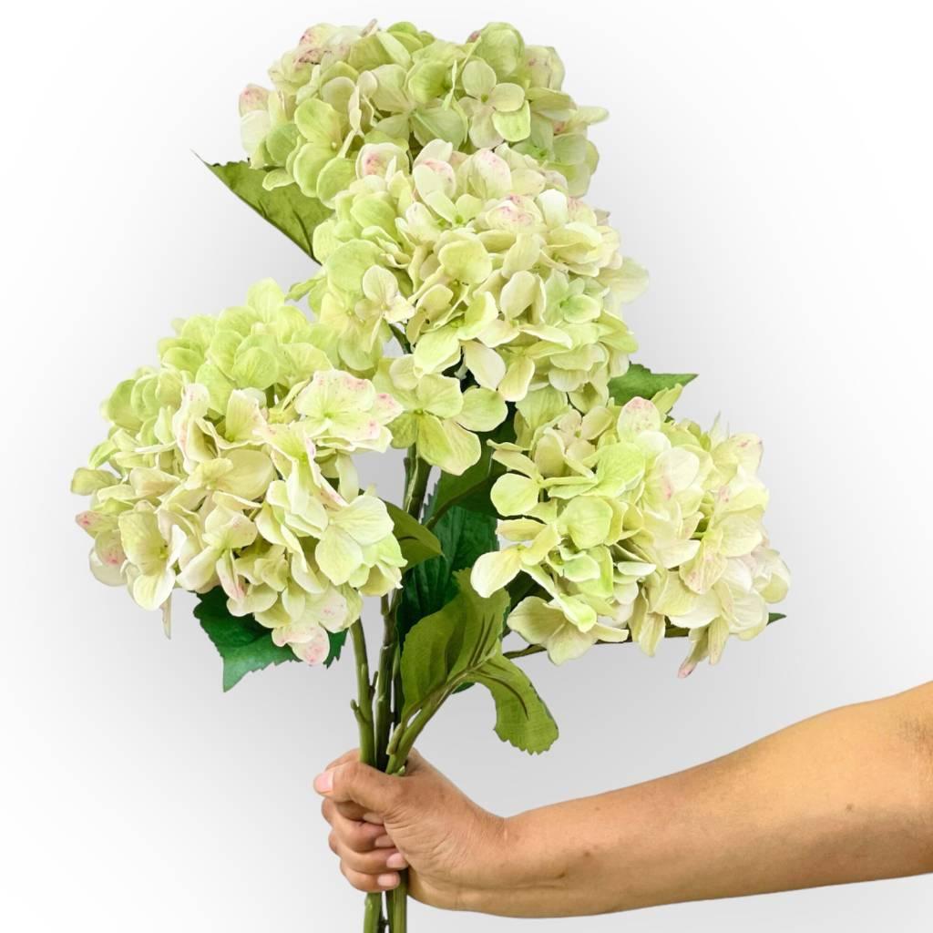 Vibrant Hydrangea Green Silk Bouquet - Fabulous Flowers and Gifts