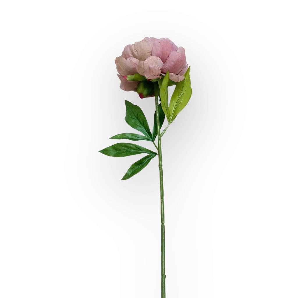 Peony Mauve Artificial Flower Stems being held by florist - Fabulous Flowers and Gifts