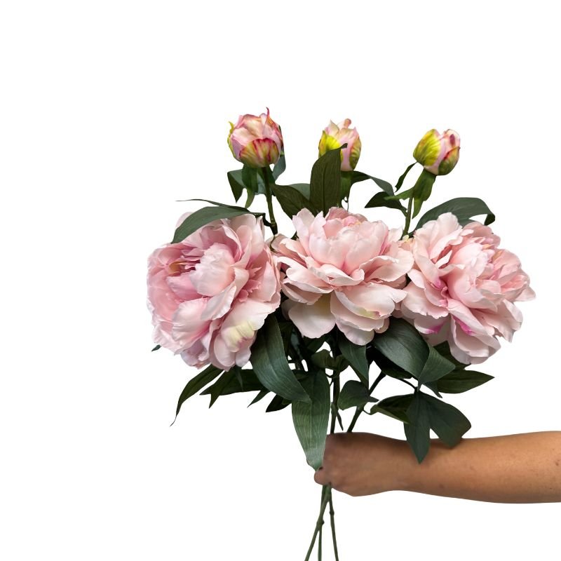 Peony Mauve Artificial Flowers - detail view