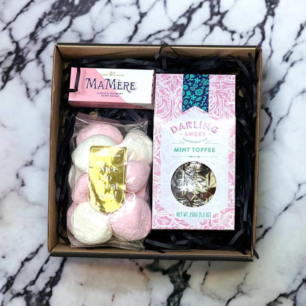 Peppermint Dream Gift Box with artisanal sweets - Fabulous Flowers and Gifts