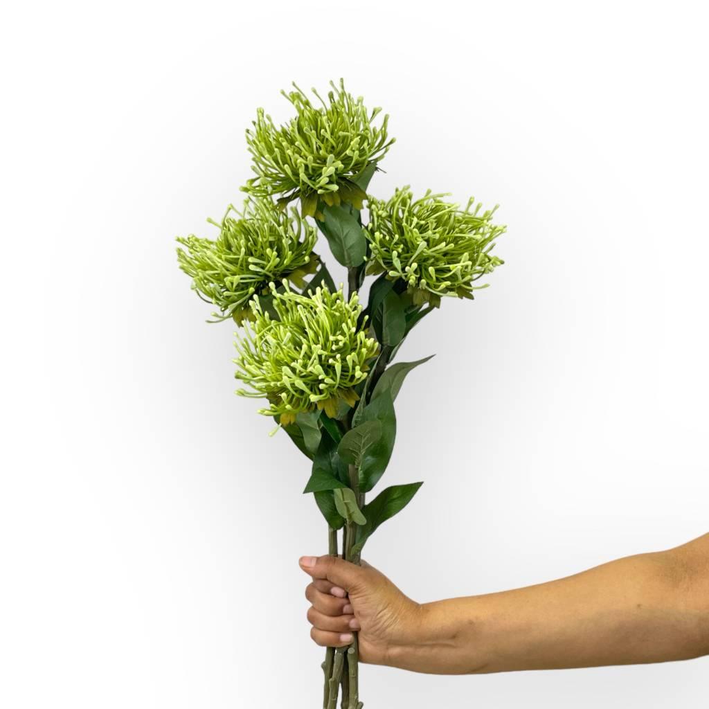 Premium Pincushion Green Silk Artificial Flowers - Fabulous Flowers and Gifts