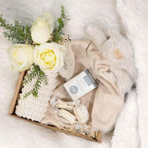 Cape Town's baby shower gift with SOYLITES Renewal Tumbler and other treats for the new mom - Fabulous Flowers