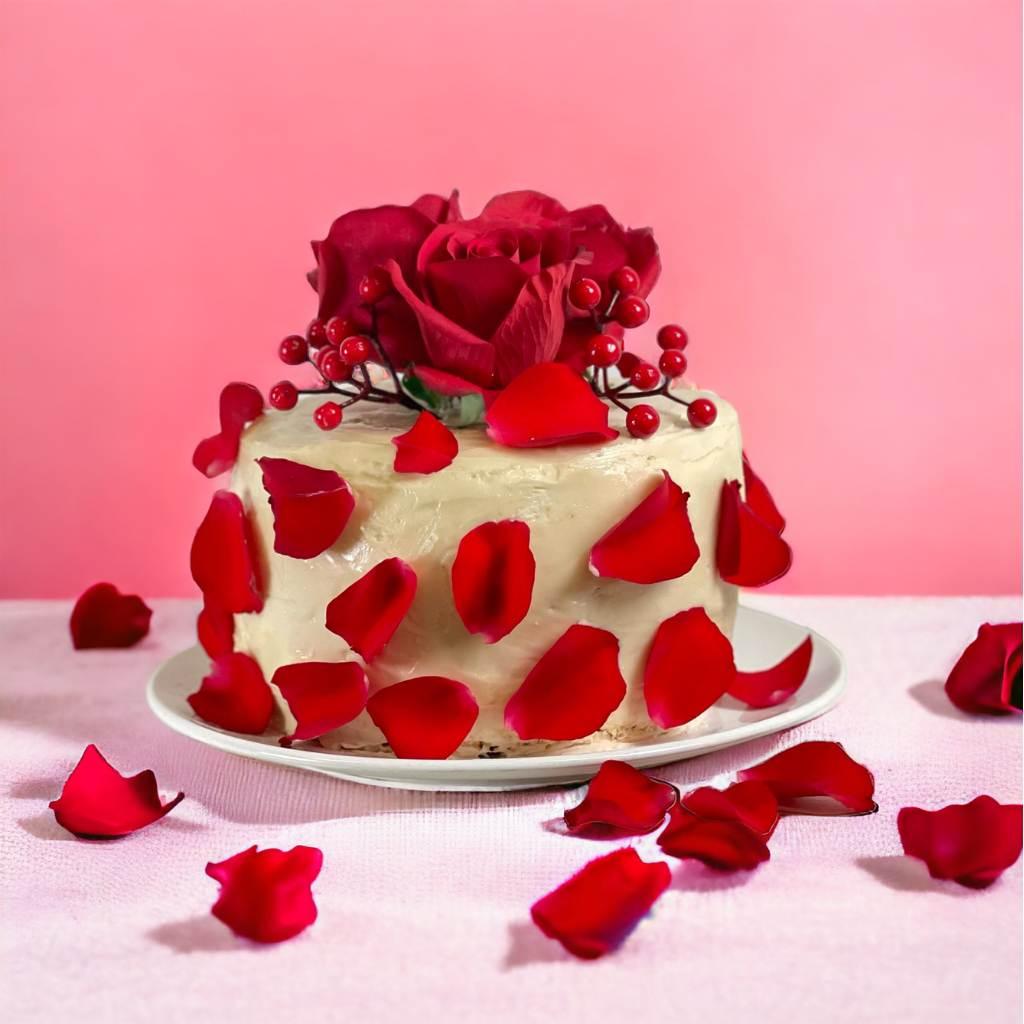 Exclusive Regal Rose Cake Delight | Fabulous Flowers and Gifts