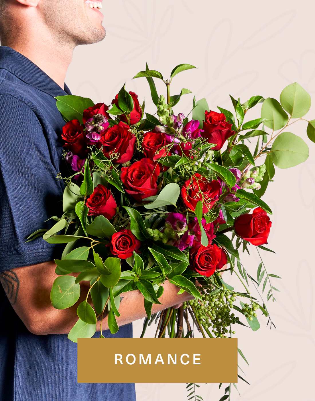 Romance – Stunning red rose bouquet for romantic flower delivery in Cape Town. Express your love with exquisite handcrafted flowers!