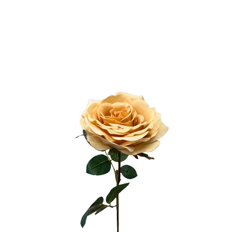Rose Full Bloom Butter Artificial Flowers - alternate view