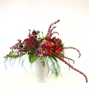 Elegant mix of dahlias and gerbera daisies | Fabulous Flowers and Gifts