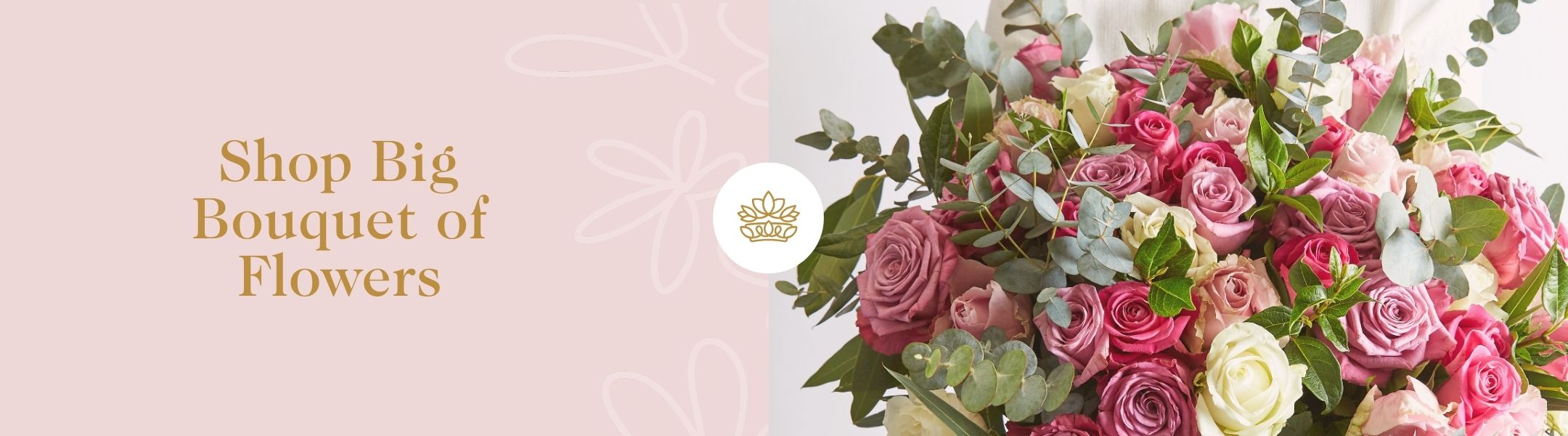 Large luxury bouquet of pink, blush and white roses with lush greenery – Fabulous Flowers and Gifts Cape Town’s elegant flower delivery for heartfelt moments.