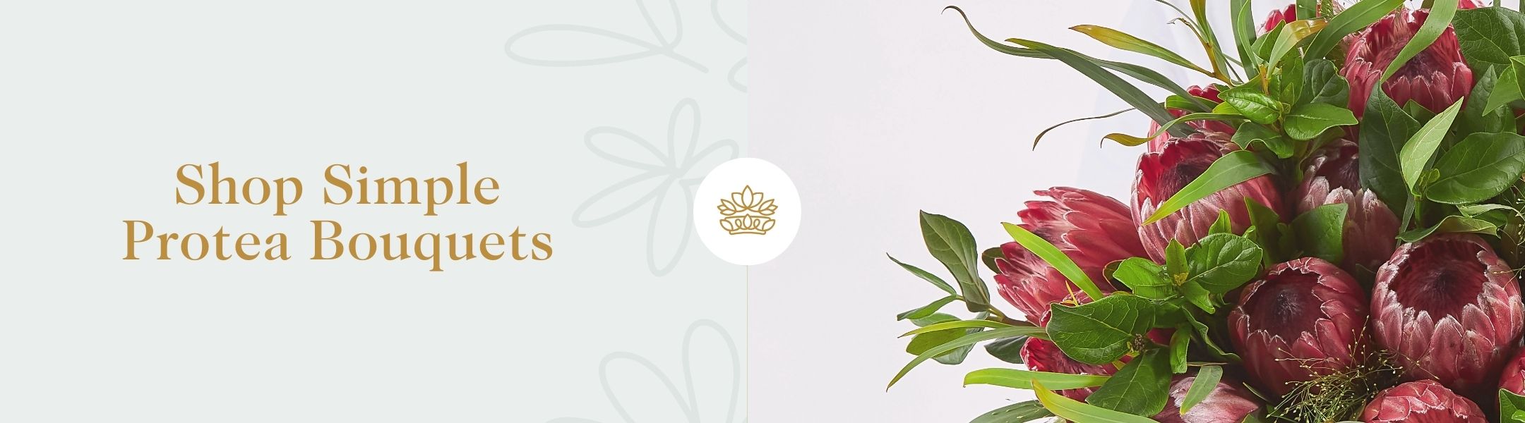 Pink protea bouquet with fresh greenery – Shop Simple Protea Bouquets at Fabulous Flowers and Gifts for proudly South African charm.
