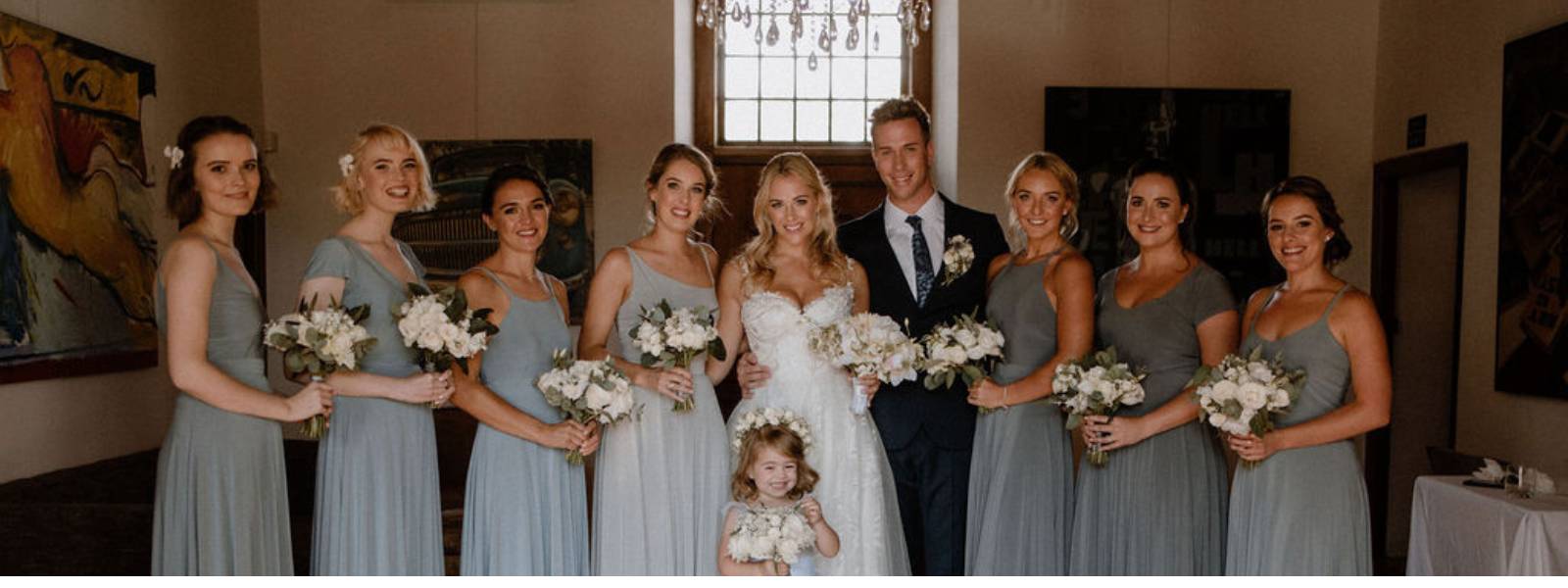 bridal party, bridesmaids, bridal bouquets, sterns wedding rings, wedding rings for women