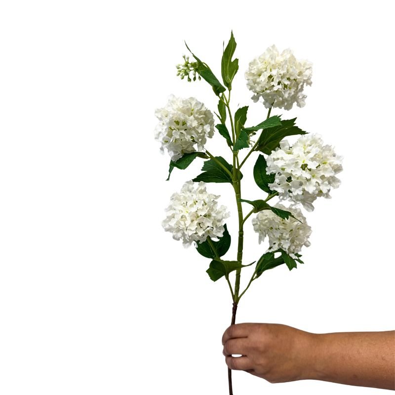 Snowball Cream Artificial Flowers - image 4